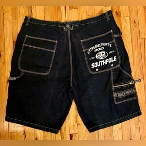 NEW Southpole Men’s Dark Denim Shorts. Vintage Y2K. Baggy. Size 50. New W/O Tags